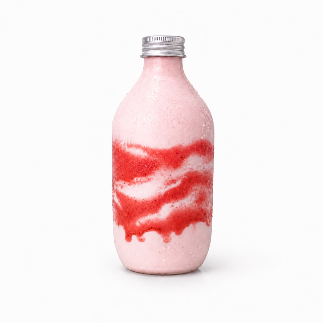 草莓酸奶奶昔